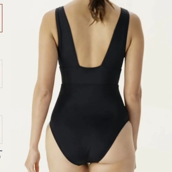 Andie Swim The Cheeky Mykonos One Piece Swimsuit Black plus size XXXL NWT - Picture 2 of 7